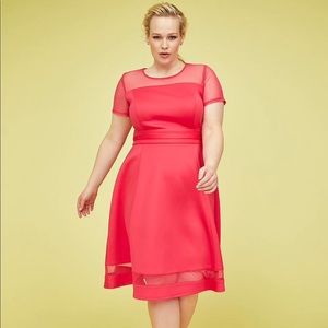 Lane Bryant Red Scuba Dress
